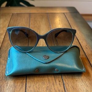 Fendi gray and green sunglasses